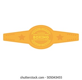 boxing championship belt isolated icon vector illustration design svg