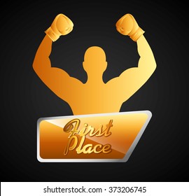boxing championship design, vector illustration eps10 graphic 