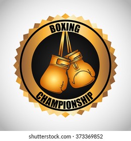 boxing championship design, vector illustration eps10 graphic 