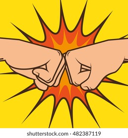 boxing championship punch isolated