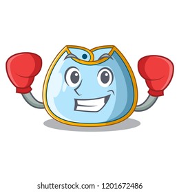 Boxing character baby bib for feeding toddler
