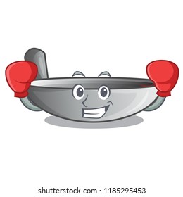 Boxing character kitchenware wok for cooking food