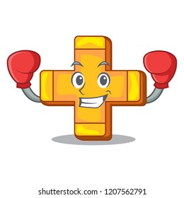 Boxing character line draw symbol plus sign