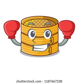 Boxing character steamed bamboo for food tool