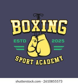 Boxing club academy vector design