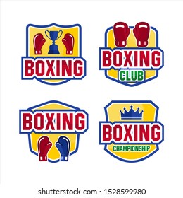 Boxing Club Championship Logos Collections
