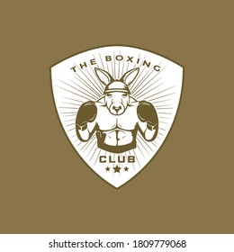 Boxing club emblems, labels, badges, logos and designed elements.