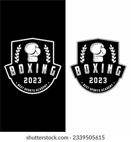 Boxing club sport logo design