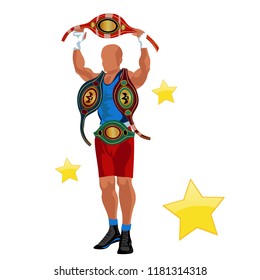 Boxing colorful poster