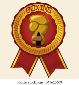 Boxing concept with championship icons design, vector illustration 10 eps graphic.