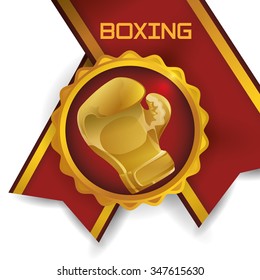 Boxing concept with championship icons design, vector illustration 10 eps graphic.