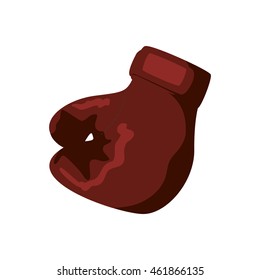 Boxing concept represented by Glove icon. Isolated and flat illustration