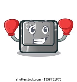 Boxing ctrl button in the cartoon shape