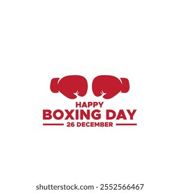 Boxing Day,  26 December.,Boxing Day Sale with red, Background, Banner, Poster or Flyer Design, Boxing Day,  26 December.