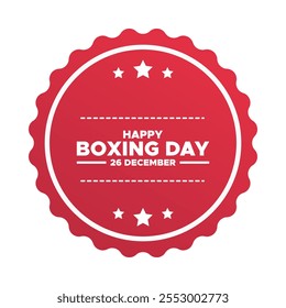 Boxing Day, 26 de dezembro.,Boxing Day Sale with red, Background, Banner, Poster or Flyer Design, Boxing Day, 26 de dezembro.