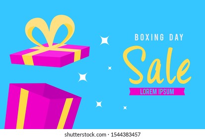 Boxing day background illustration vector