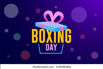 Boxing Day Background Illustration Vector