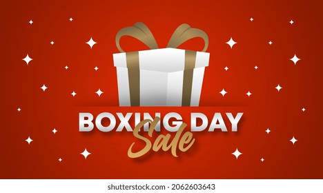 Boxing Day Background Illustration Vector