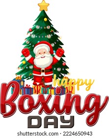 Boxing Day Banner Design illustration