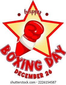 Boxing Day Banner Design illustration