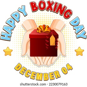 Boxing Day Banner Design illustration