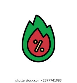 Ilustración de vectores de iconos de descuento de día de boxeo