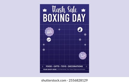 Boxing Day Flyer. vector design illustration