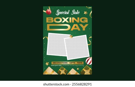 Boxing Day Flyer. vector design illustration