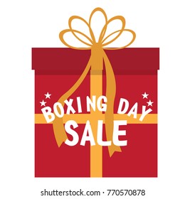 Boxing day graphic design with text, Vector illustration