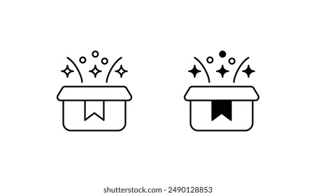 Boxing Day icon design with white background stock illustration