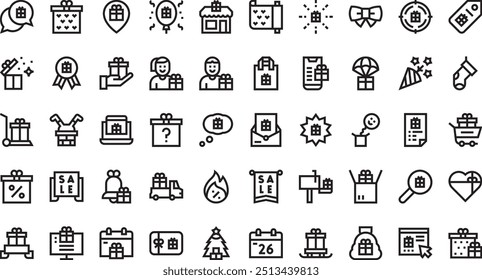 Boxing day icons High-Quality Vector Icons Collection with Editable Stroke. Ideal for Professional and Creative Projects.