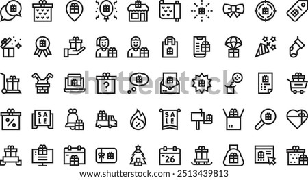 Boxing day icons High-Quality Vector Icons Collection with Editable Stroke. Ideal for Professional and Creative Projects.