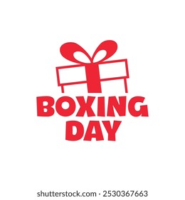 Boxing Day logo Design Vector