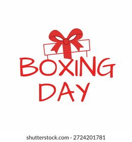 Vector de diseño del logotipo del día de boxeo