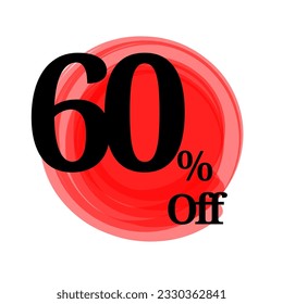 Boxing day logo, special offer and 5 10 15 20 25 30 35 40 45 50 60 70 80 90 percent off with abstract red circle background 