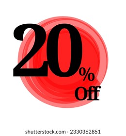Boxing day logo, special offer and 5 10 15 20 25 30 35 40 45 50 60 70 80 90 percent off with abstract red circle background 