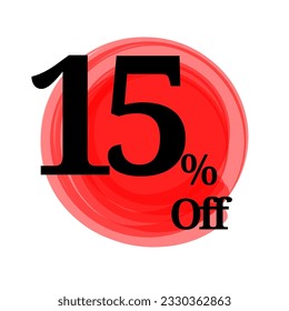 Boxing day logo, special offer and 5 10 15 20 25 30 35 40 45 50 60 70 80 90 percent off with abstract red circle background 