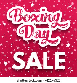Boxing Day Poster. Snowfall.