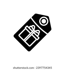 Boxing Day Price Tag Filled Icon Vector Illustration