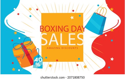 Boxing day sale 40% sale banner