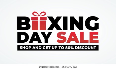 boxing day sale abstract modern creative  banner 