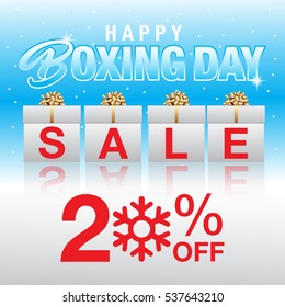 Boxing Day Sale background. Boxing Day sale banner design. vector illustration