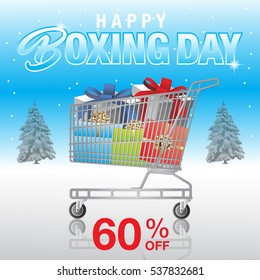 Boxing Day Sale background. Boxing Day sale banner design. vector illustration
