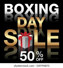 Boxing Day Sale background. Boxing Day sale banner design. vector illustration