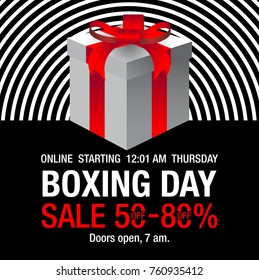 Boxing Day Sale background. Boxing Day sale banner design. vector illustration