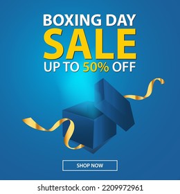 Boxing Day Sale background. Happy Boxing Day vector illustration