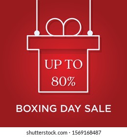 Boxing day sale background template