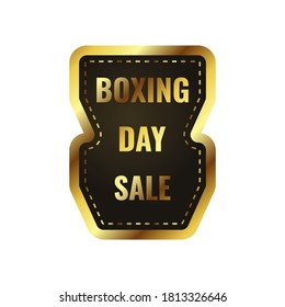 boxing day sale banner design. black and golden boxing day design good for advertisement product luxury