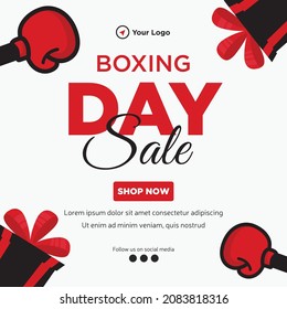 Boxing Day Sale Banner Design Template.