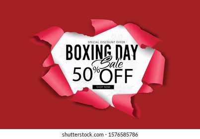 Boxing Day, Sale Banner, Poster or Flyer Design Sale template design